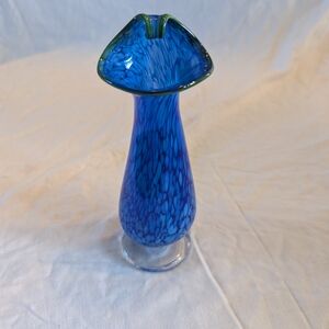 2/50$ Blue and Green Glass Vase